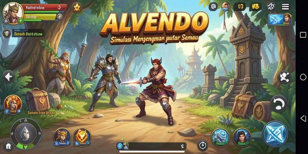 Tampilan gameplay menarik dari ALVENDO yang penuh kreativitas.