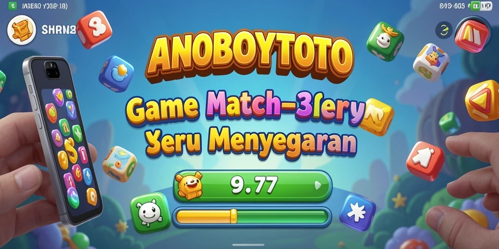 Gameplay ANOBOYTOTO yang seru dengan mekanika Match-3.