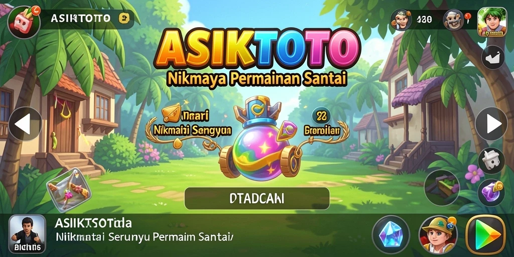 Tangkapan layar menunjukkan gameplay seru ASIKTOTO.