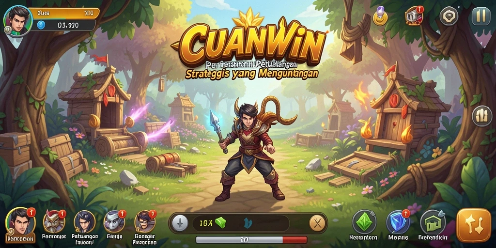 Tampilan gameplay CUANWIN yang seru dan strategis.