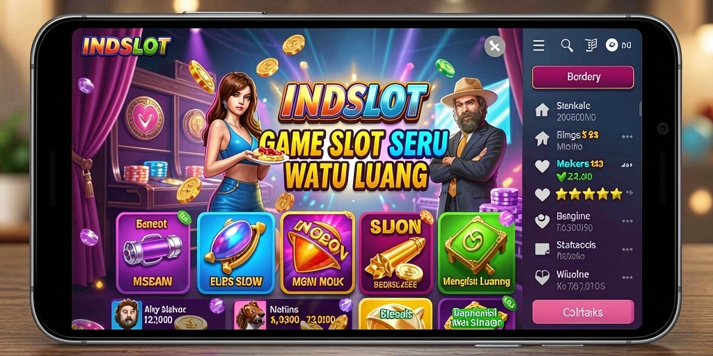 Tampilan gameplay seru INDSLOT dengan berbagai tema slot yang menarik.