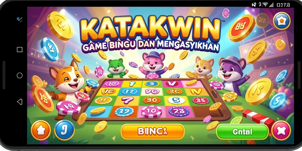 Tampilan gameplay KATAKWIN yang menawan dan seru.