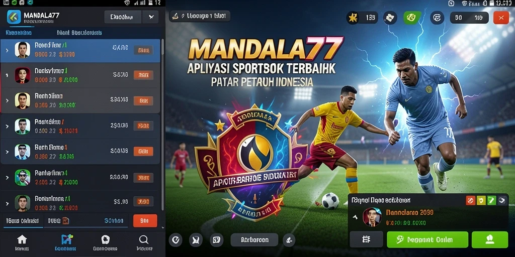 Tampilan menarik gameplay taruhan olahraga di MANDALA77.
