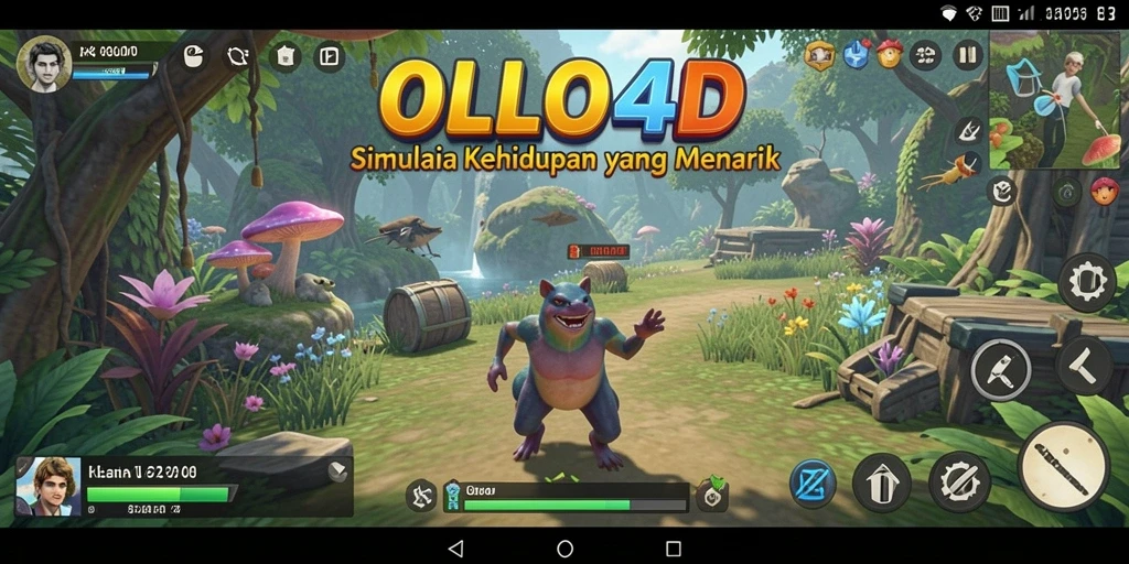Tampilan menarik dari gameplay OLLO4D yang menggambarkan interaksi karakter.