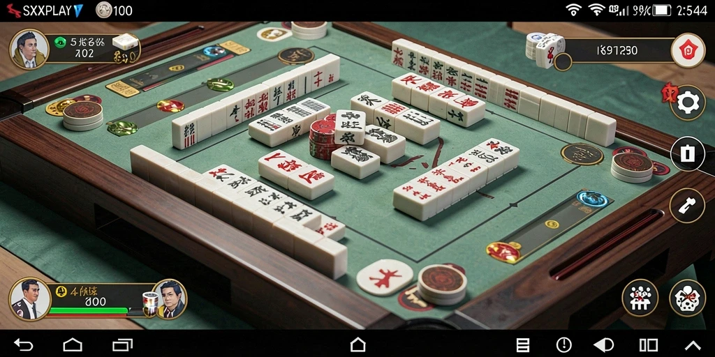 Screenshot SXXPLAY menampilkan gameplay Mahjong yang seru dan mengasyikkan.